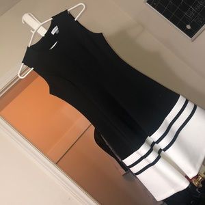 Small Calvin Klein black & white dress